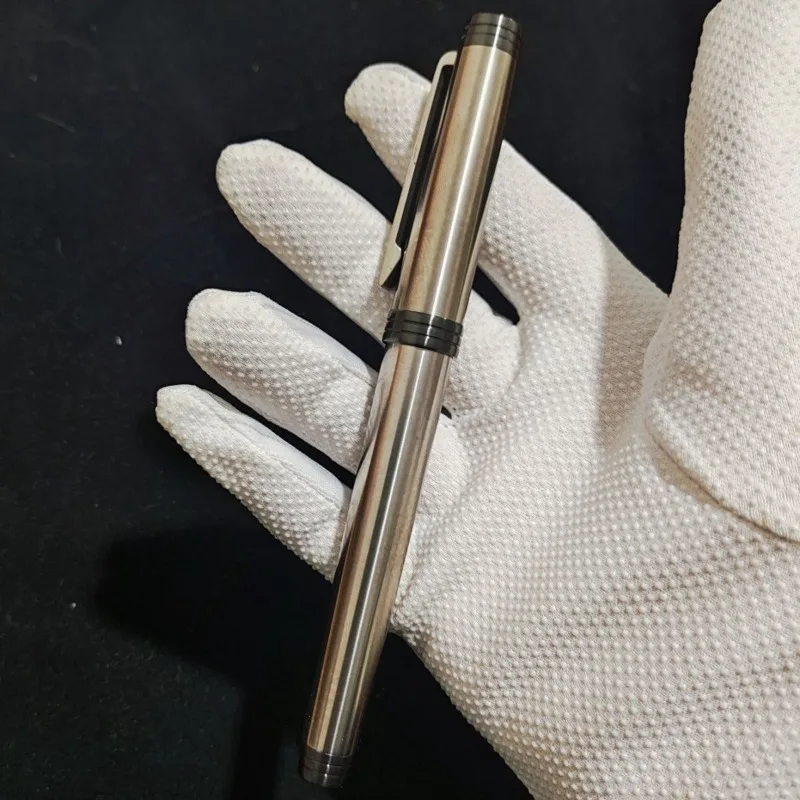 BALAOYE Titanium Alloy Fountain Pen Jinhao Bock Nib F 0.5mm Ink Pens for Journaling, Drawing Professional Business Present Write