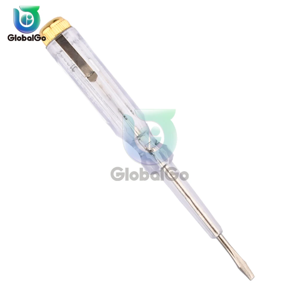 Tester śrubokręt czujnik napięcia lampka na pióro Tester obwodów elektryczny śrubokręt długopis testowy AC DC 100-500V