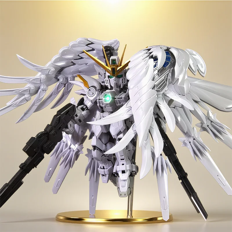 Anime MGSD XXXG00W0 Zero EW Series Garage Kit Peripheral Manual Assembly Action Figure Movable Mecha Model Desktop Ornament Gift