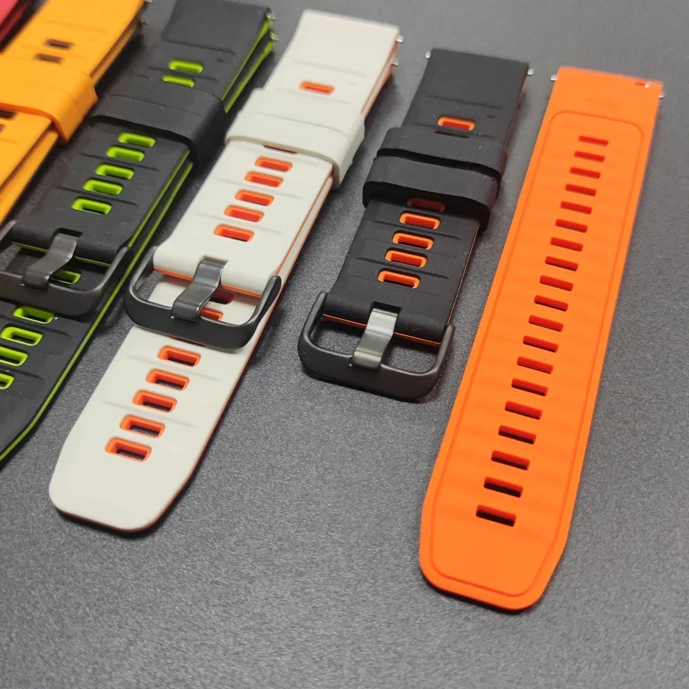 20MM 22MM Zweifarbiges Silikonarmband für Garmin Forerunner 170 70 55 158 165 265 255 570 970/Vivoactive 6 5/Venu 4 3/Sq2 Uhrenarmband – Detail 17