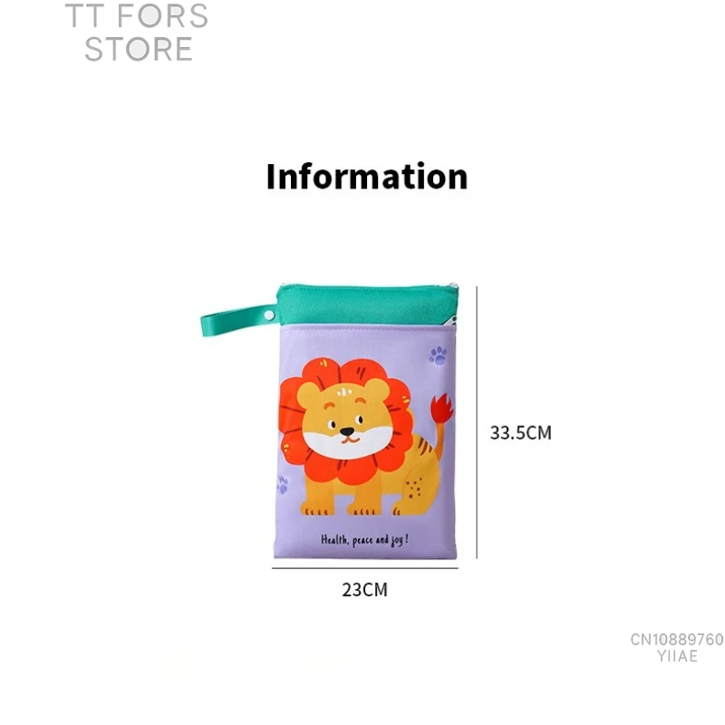 Моющаяся сумка для влажной/сухой уборки, подвесная сумка для коляски, аксессуар, подходит для детских подгузников, водонепроницаемая и многоразовая с двойными молниями