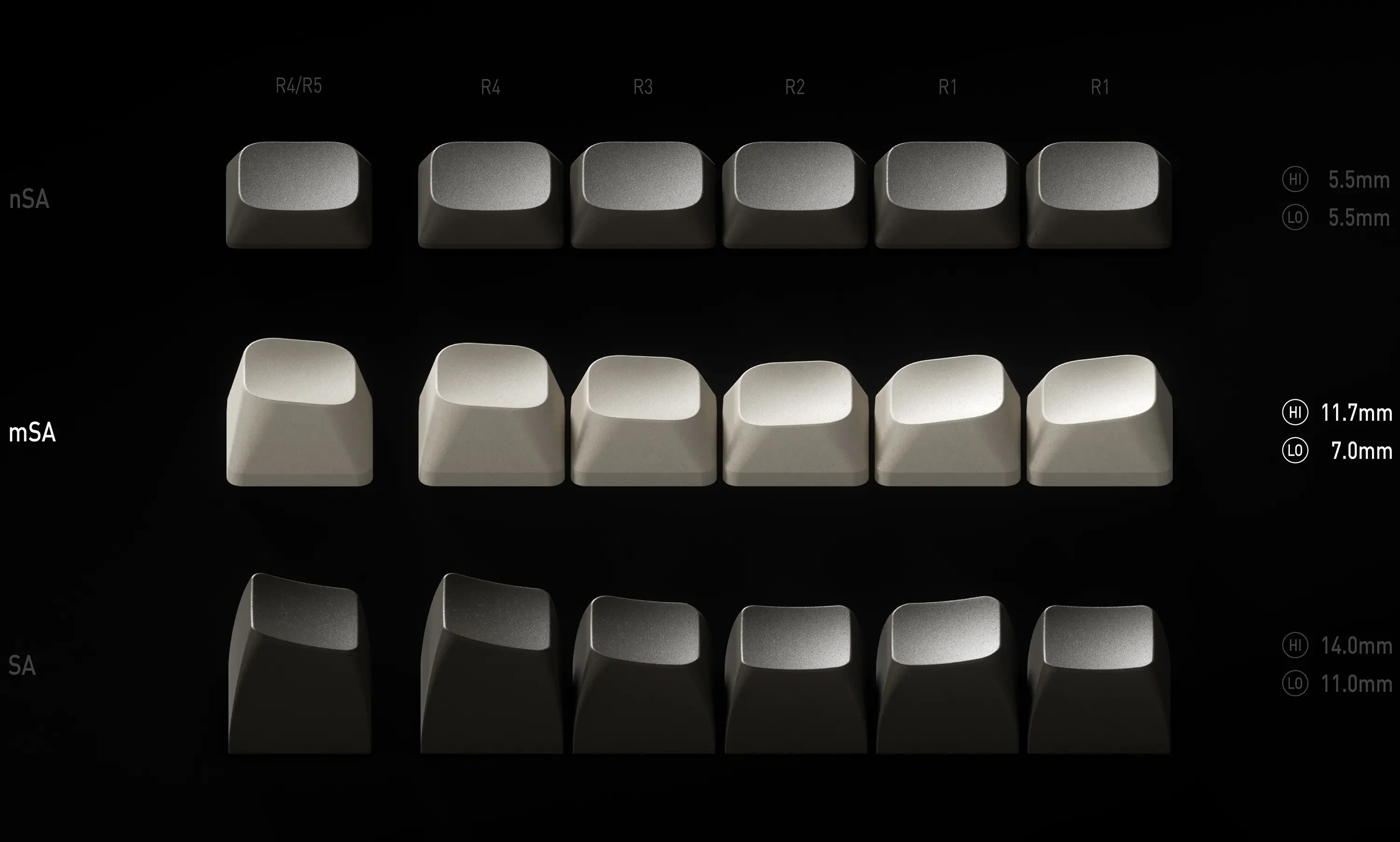 NuPhy mSA Profile Gem Keycaps 137 key Double Shot PBT Keycaps Mechanical Keyboard Suitable For Field75 Gem80 Halo65/75/96