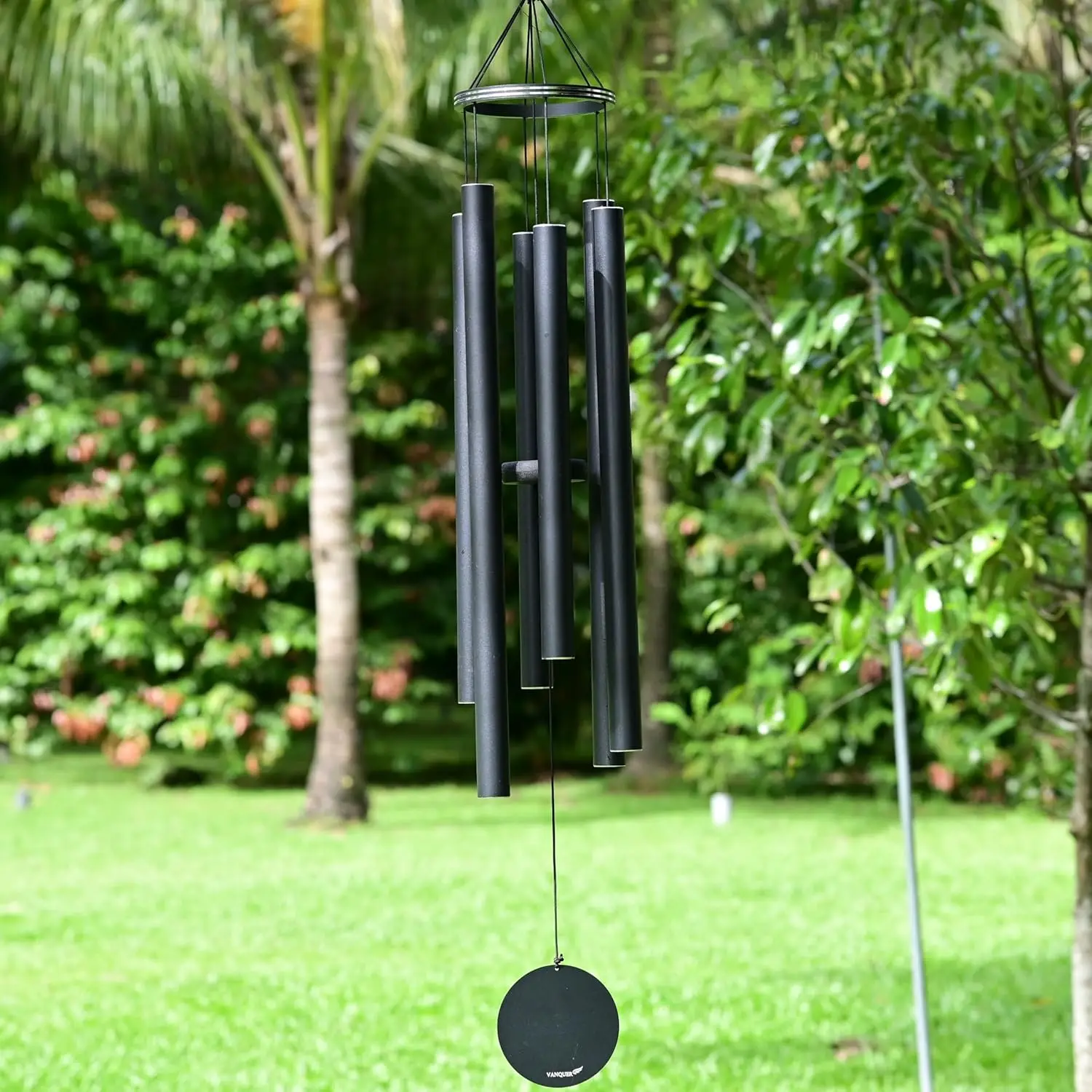 

Outdoor Deep Sound Wind Chime48inch Commemorative Wind Chime,Outdoor Decoration,Compassion Gift,Courtyard,Home Decoration(Black)