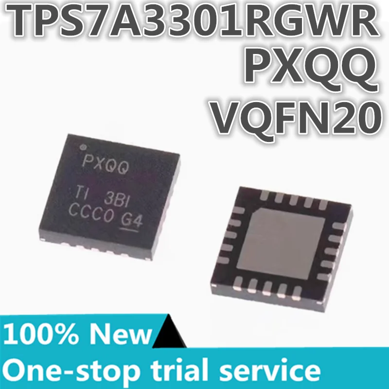 2-50pcs %New stock TPS7A3301RGWR marking PXQQ VQFN20 High PSRR, negative voltage, adjustable low voltage drop regulator chip