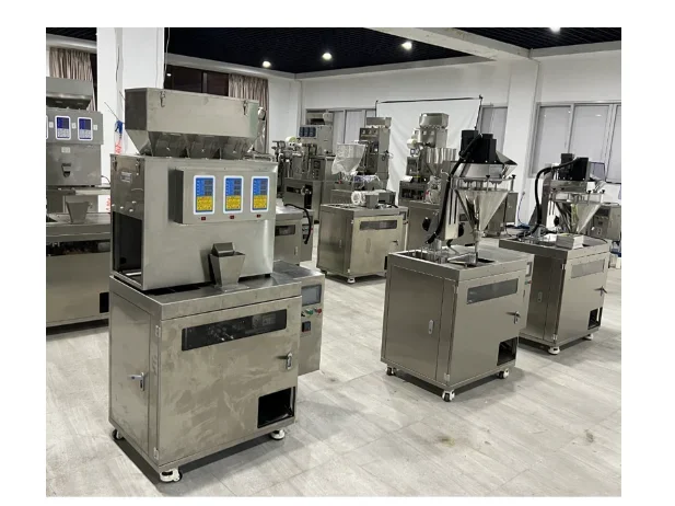 Full-automatic small prefabricated plastic bag  particle bagging machine standing bag weighing packaging machine