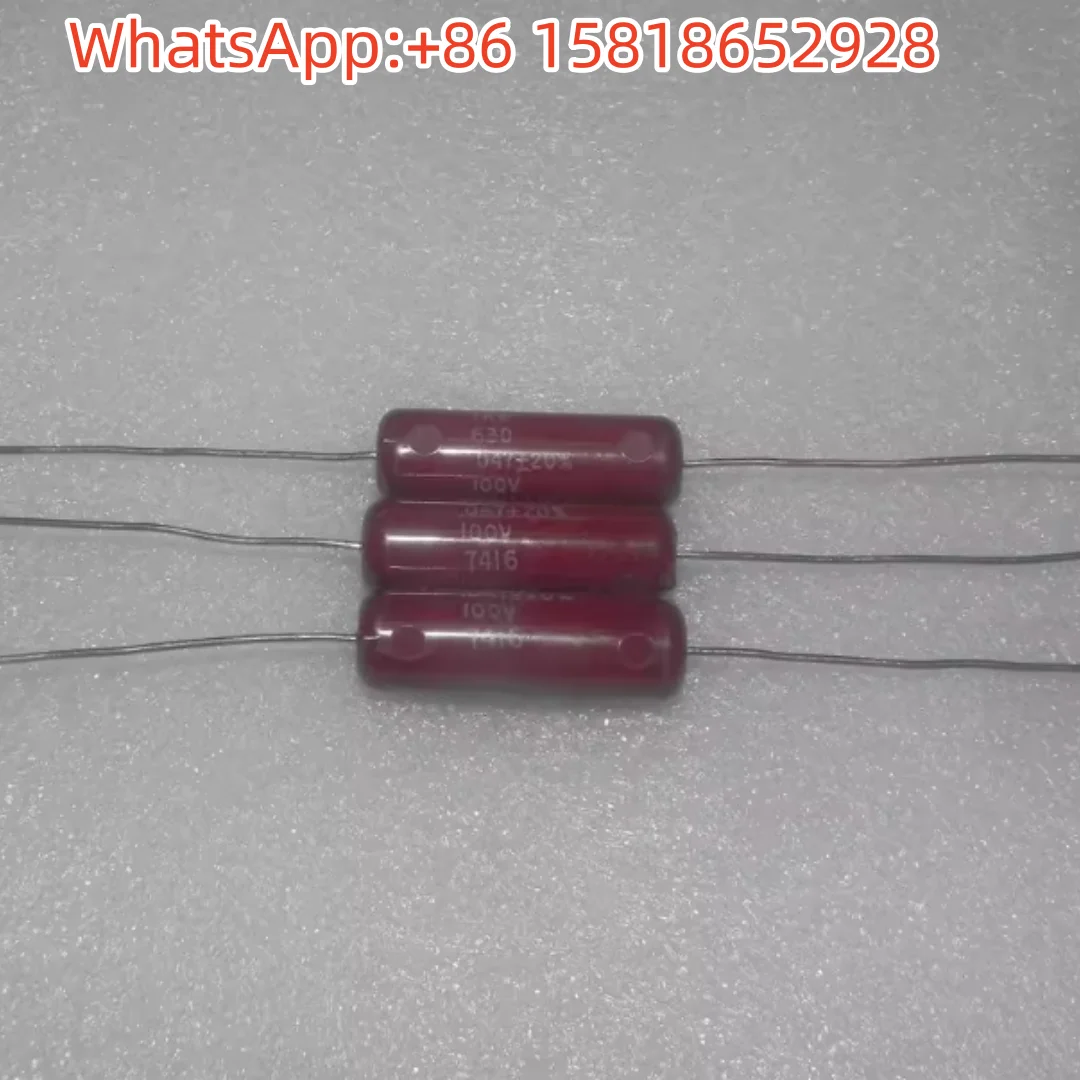 5pcs American Antique TRW Red Beauty 100V 0.047UF 473M Axial Hi-Fi Coupling Guitar Film Capacitor