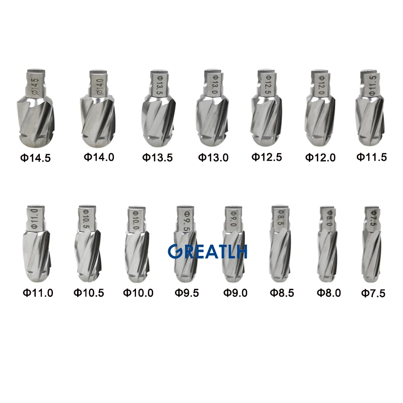 GREATLH Stryker Detachable Reamer Canal Cavity Reamer Medullary Cavity Expander Expansion Orthopedic Instrument Stainless pet