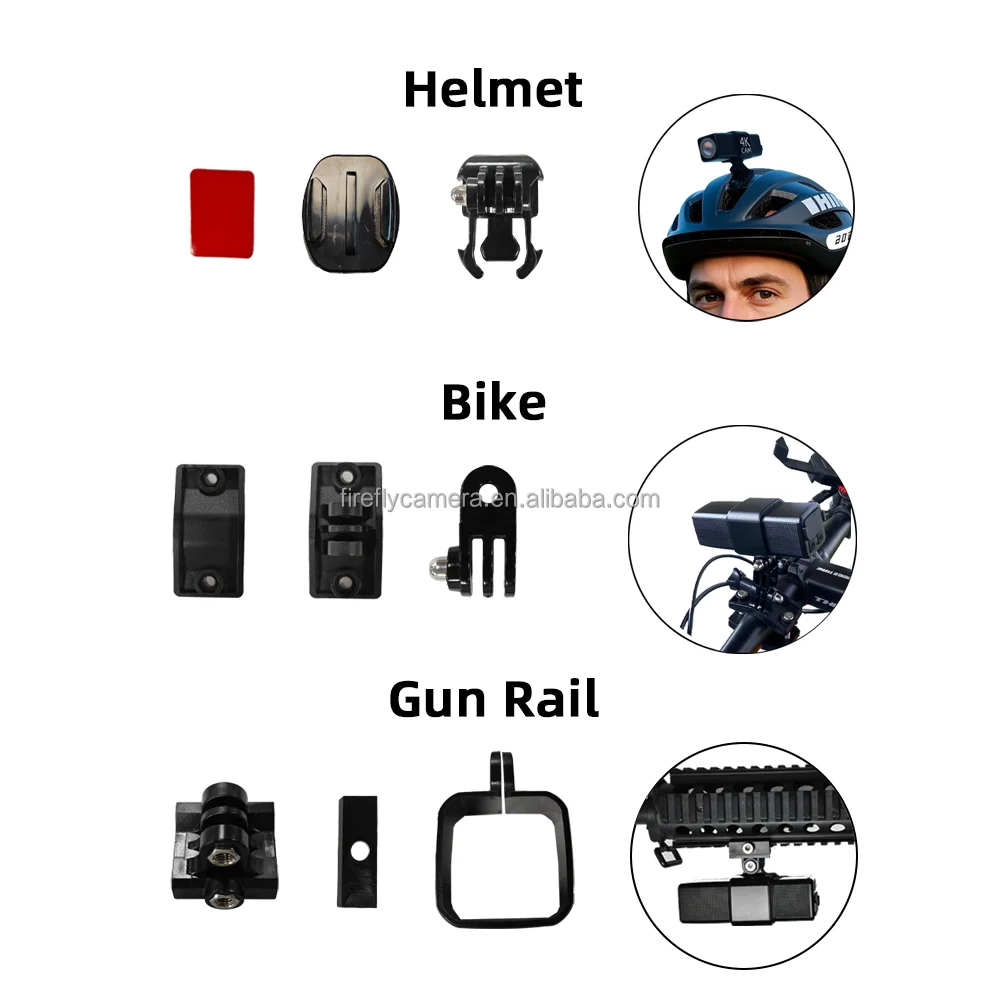 

For Firefly Q8 Mini 4K Action Sports Camera Waterproof Outdoor Video Recorder 30FPS Touch Screen Helmet Vlog for Bike Motorcycle