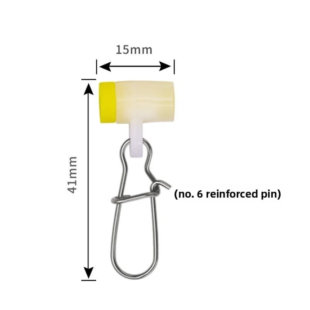 20 قطعة الانجراف الصيد الشرائح خيط صنارة الصيد الشرائح التصيد الشرائح النحاس ثقالة الشرائح الفولاذ المقاوم للصدأ سمك السلور الصيد اكسسوارات #1