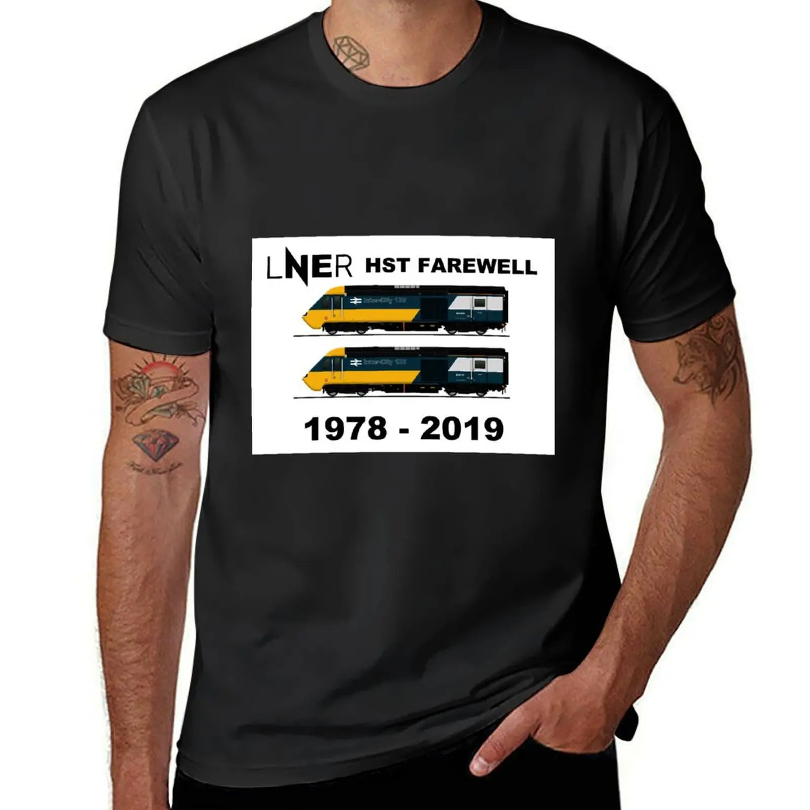 

LNER HST FAREWELL T-Shirt plus sizes for a boy boys whites vintage clothes oversized t shirt men