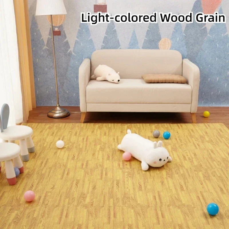 Детский игровой коврик, переплетенная пенопластовая плитка, толстый водонепроницаемый напольный коврик для детской игровой комнаты, безопасная игра-головоломка для ползания