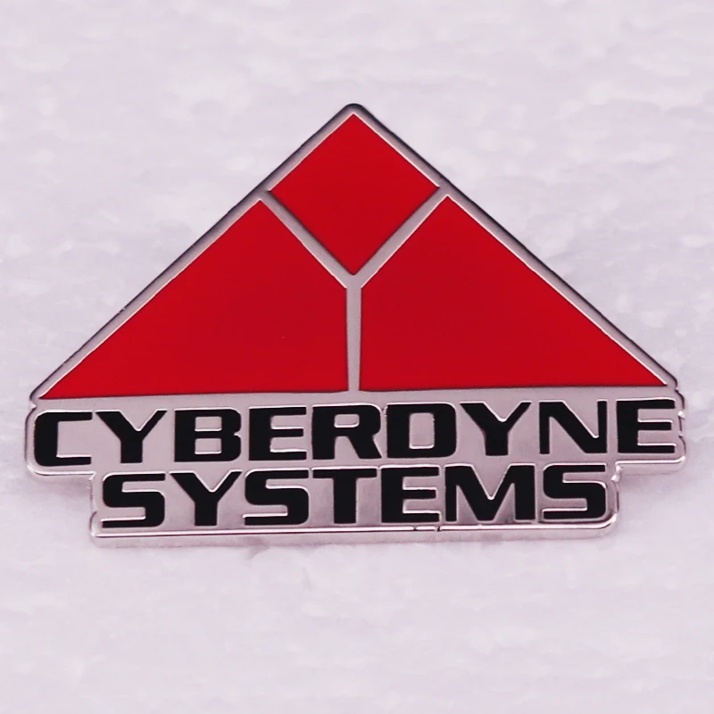 CYBERDYNE SYSTEMS Retro personality Metal Badge Backpack decoration