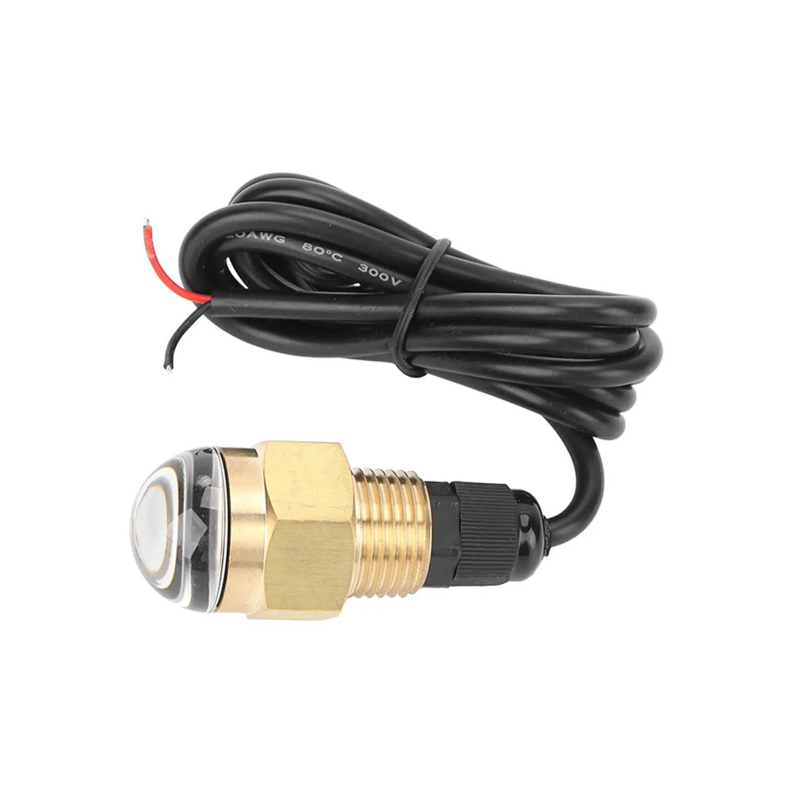 840LM Underwater Boat Drain Plug Light IP68 Waterproof For Yacht Ship Lamp Copper ABS 1/2in