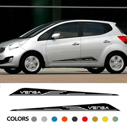 For Kia Venga YN Car Door Side Long Stripes Graphics Stickers Sport Styling Vinyl Film Decals Auto External Tuning Accessories