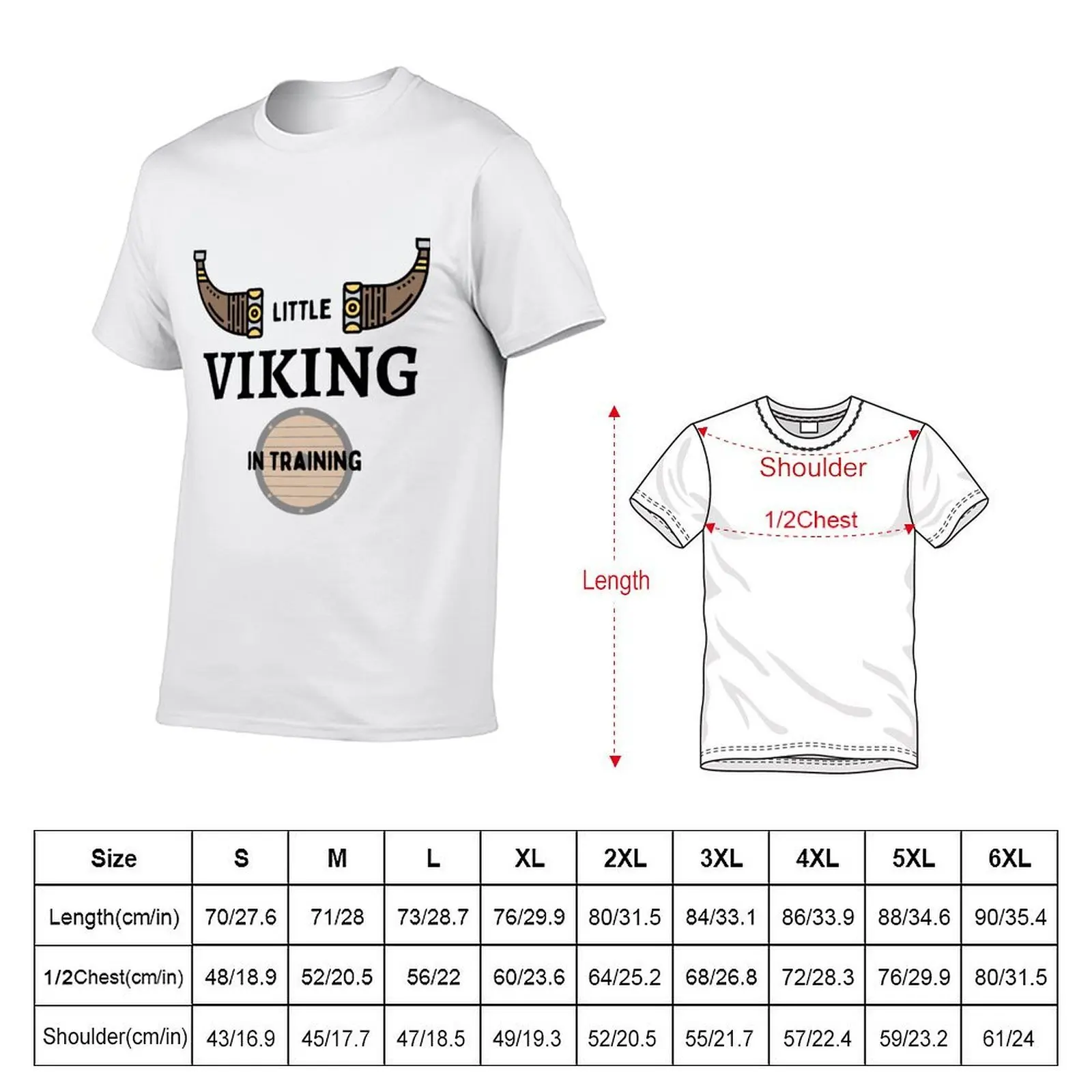 Little Viking Baby In Training Quote T-Shirt topping tops mens workout shirts