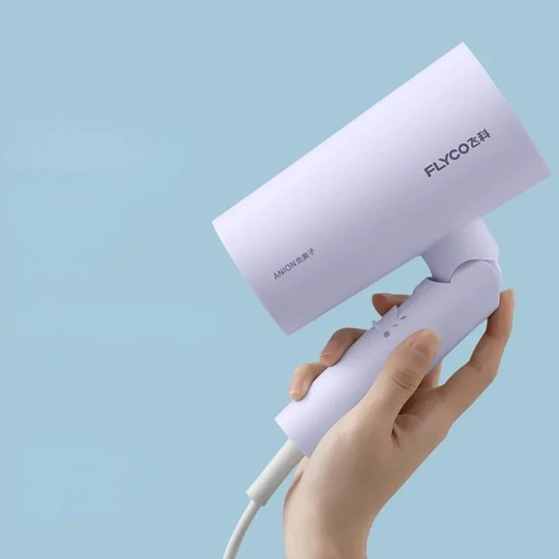 Hair Dryer Negative Ion Thermostatic Hair Care 1800W Home Dormitory Foldable Blowing for Students Secador De Cabelo Profissional