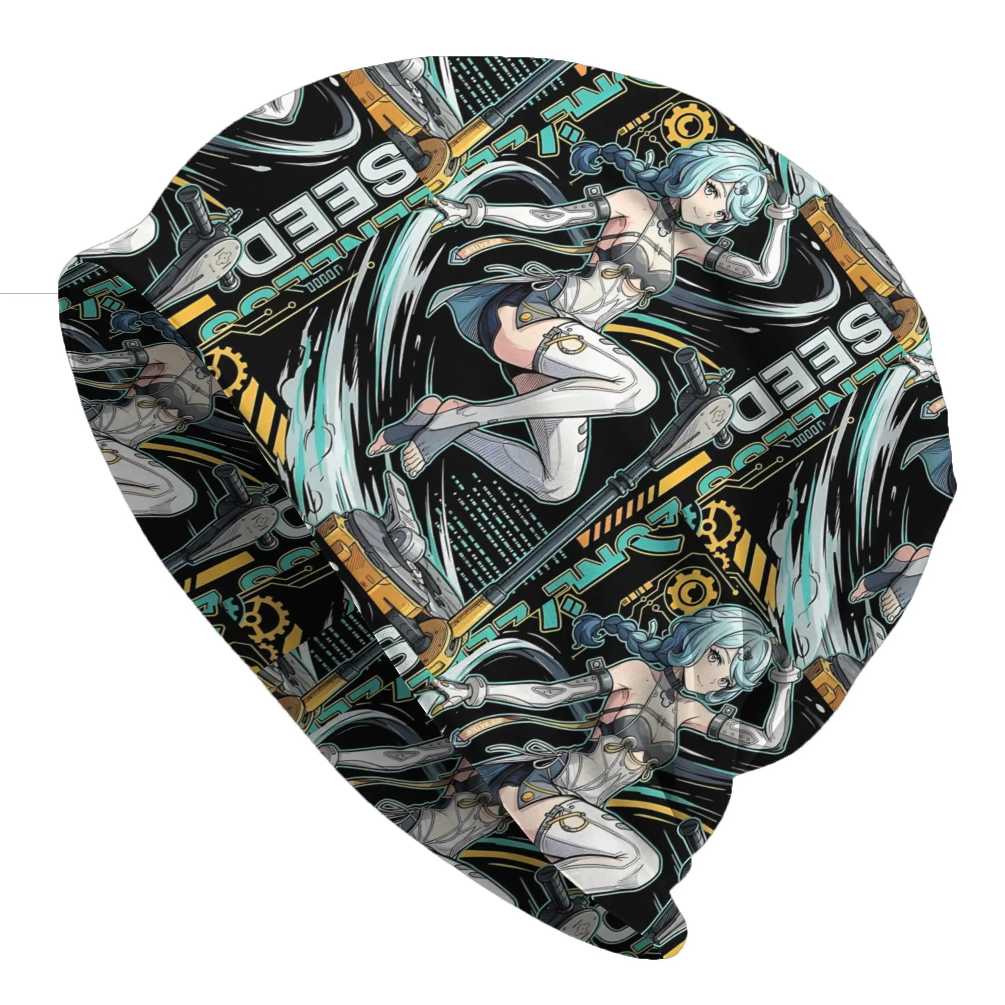 Bonnet Hats Zenless Zone Zero Men Women's Thin Hat Seed Retrowave Synth Neon Mecha Autumn Spring Street Skullies Beanies Caps