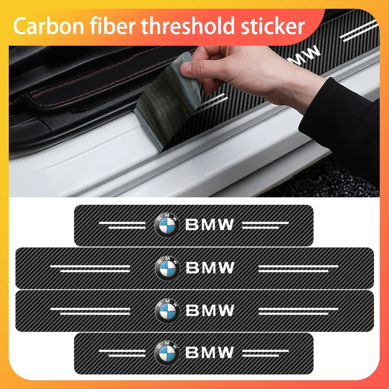 

Car Door Sill Carbon Fiber Sticker Threshold Side Anti Scratch Tape Waterproof For BMW M M8 M4 M3 M2 F30 F10 F15 E30 E46 E90 E60