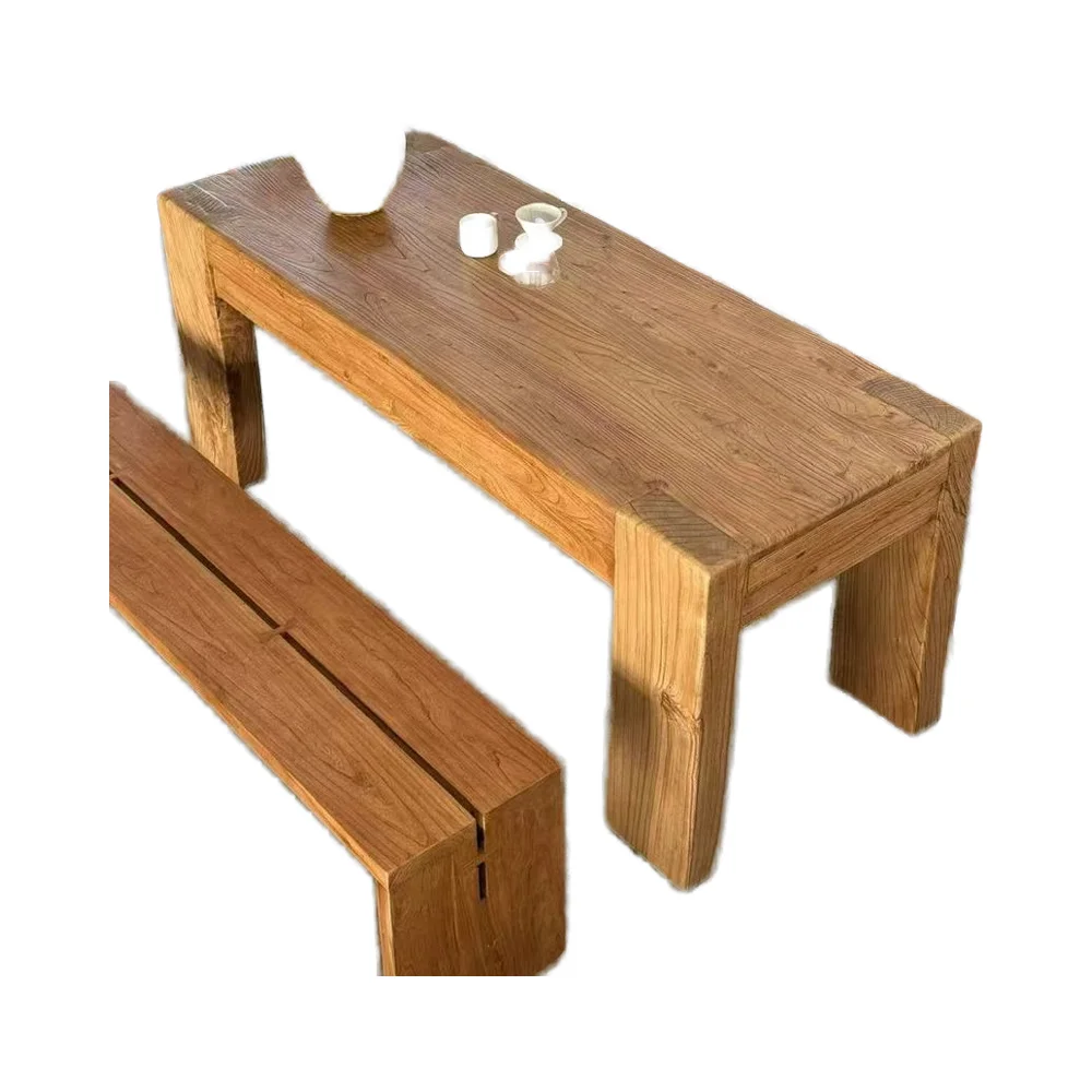 

Hudson Living Modern Scandinavian Design Coffee and Dining Table Handcrafted Wooden Panel Furniture for Home and Villa
