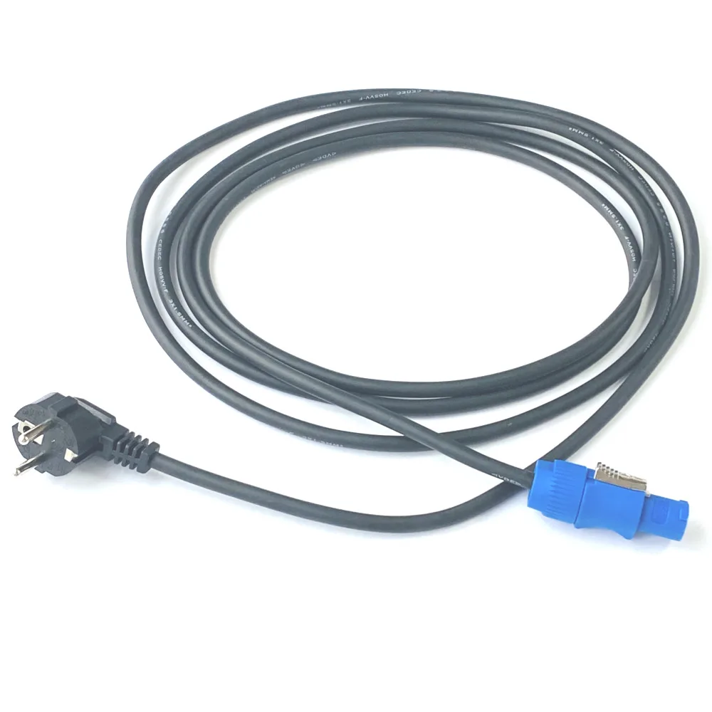 Stage Light Power Cable PowerCon EU Plug 3Meter 3x1.5mm² Power Cord Wire For DJ Audio LED Moving Head Lighting CO2 Smoke Machine