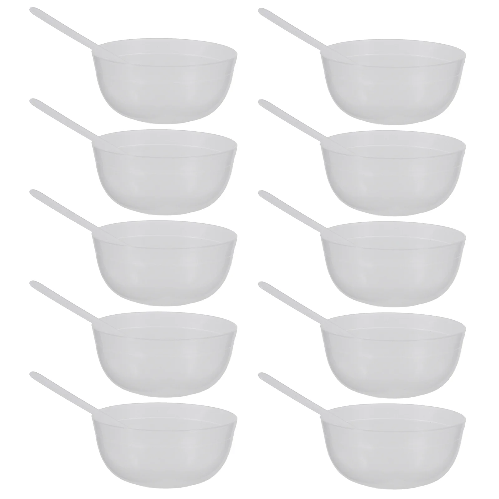 10 Pcs Crystal Mud Mixing Bowl Soil Making Tools Supplies Container Facial Mask Containers