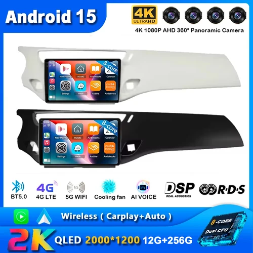 Imagen 1 del producto Carplay Android Auto GPS para Citroen C3 DS3 2010 - 2016 Autoradio Android 15 reproductor Autoradio Audio de navegación para coche