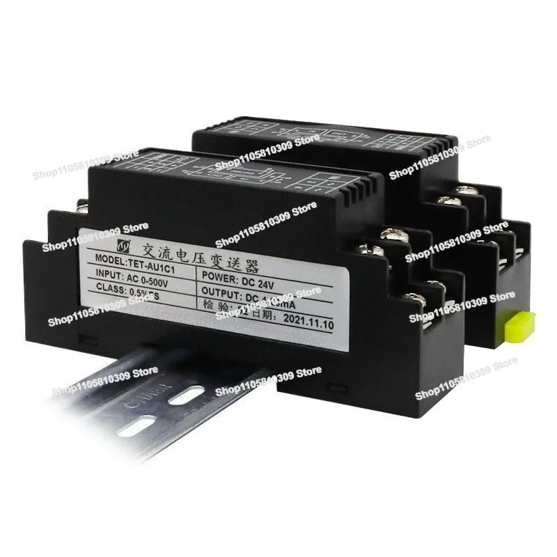 AC Current Voltage Transmitter Power Measurement AC-10A To 4-20mA10V Analog Conversion Isolation Module