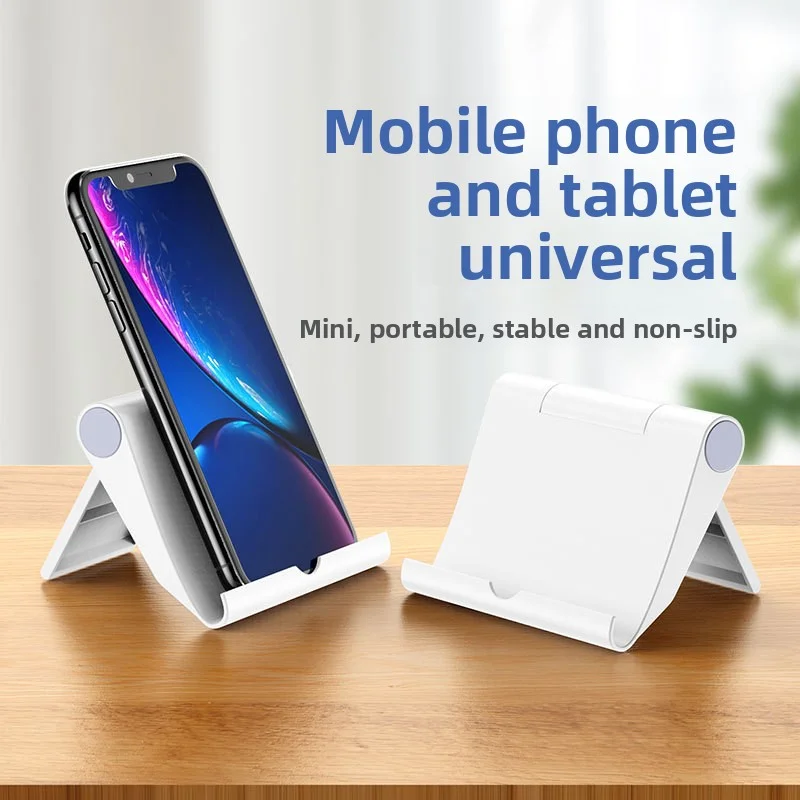 Mobile phone desktop lazy stand, universal mini foldable portable stand for watching TV and live streaming