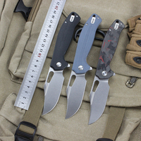New Outdoor Folding Knife 14c28n Blade Carbon fiber Camping Portable Hunting Tactical Pocket Knife Jackknife EDC Multi Tools