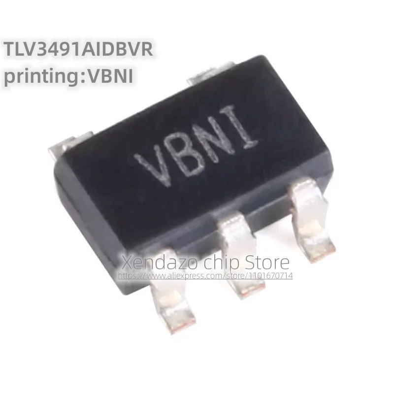 10pcs/lot TLV3491AIDBVR printing VBNI SOT23-5 package Original genuine 1.8V single channel voltage comparator chip