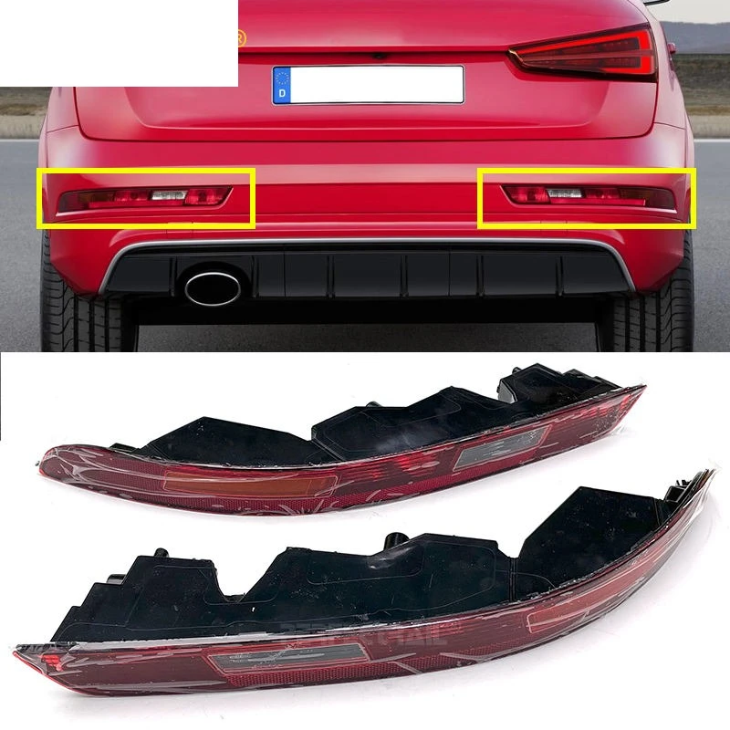Car Rear Bumper Brake Light Warning Reverse Fog Lamp Tailight For Audi Q3 2016 2017 2018 8U0945096B 8U0945095B