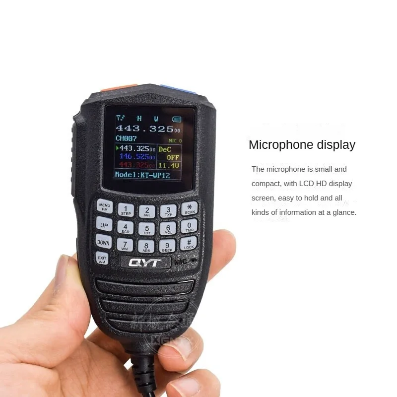 QYT Quanyitong Car Station WP-12 Chinese Car Intercom Handset Wireless Radio Cigarette Lighter Mini Radio Standard+Sucker Antenn
