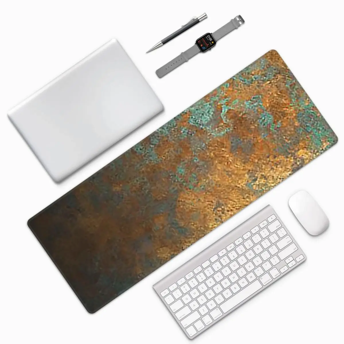 Oxidized Copper Large Mouse Pad Computer Keyboard Mouse Mat Gamer PC Laptop Desk Mat Office Accessories Table Mats