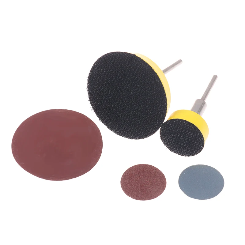60/100pcs Set 1/2 Inch Sanding Discs Pad Kit For Drill Grinder Rotary Tools With Backer Plate Includes 100-2000 Grit Sandpapers