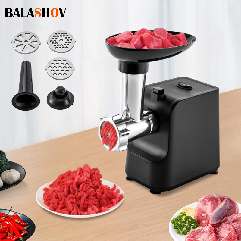 1000W Electric Meat Grinder Sausage Maker with 3 Grinding Plates Food Pusher Meat Mincer Juicer Food Grinder for Home Kitchen