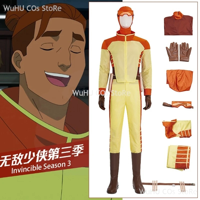 

Rex Cosplay Clothing 2025 Cartoon Invincible3 Goggles Gloves Costume Shoes Disguise Adult Men Roleplay Fantasia Party Outfits