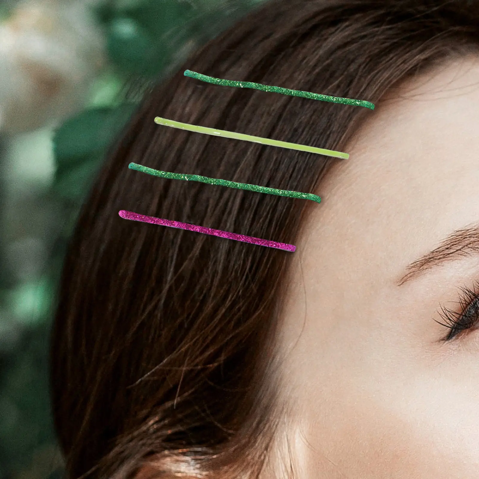 144Pcs Glitter Hair Slides Metal Bobby Pins Wavy Grip Non Scratch Lightweight for Long Short Curly Thin Thick Hair Styling
