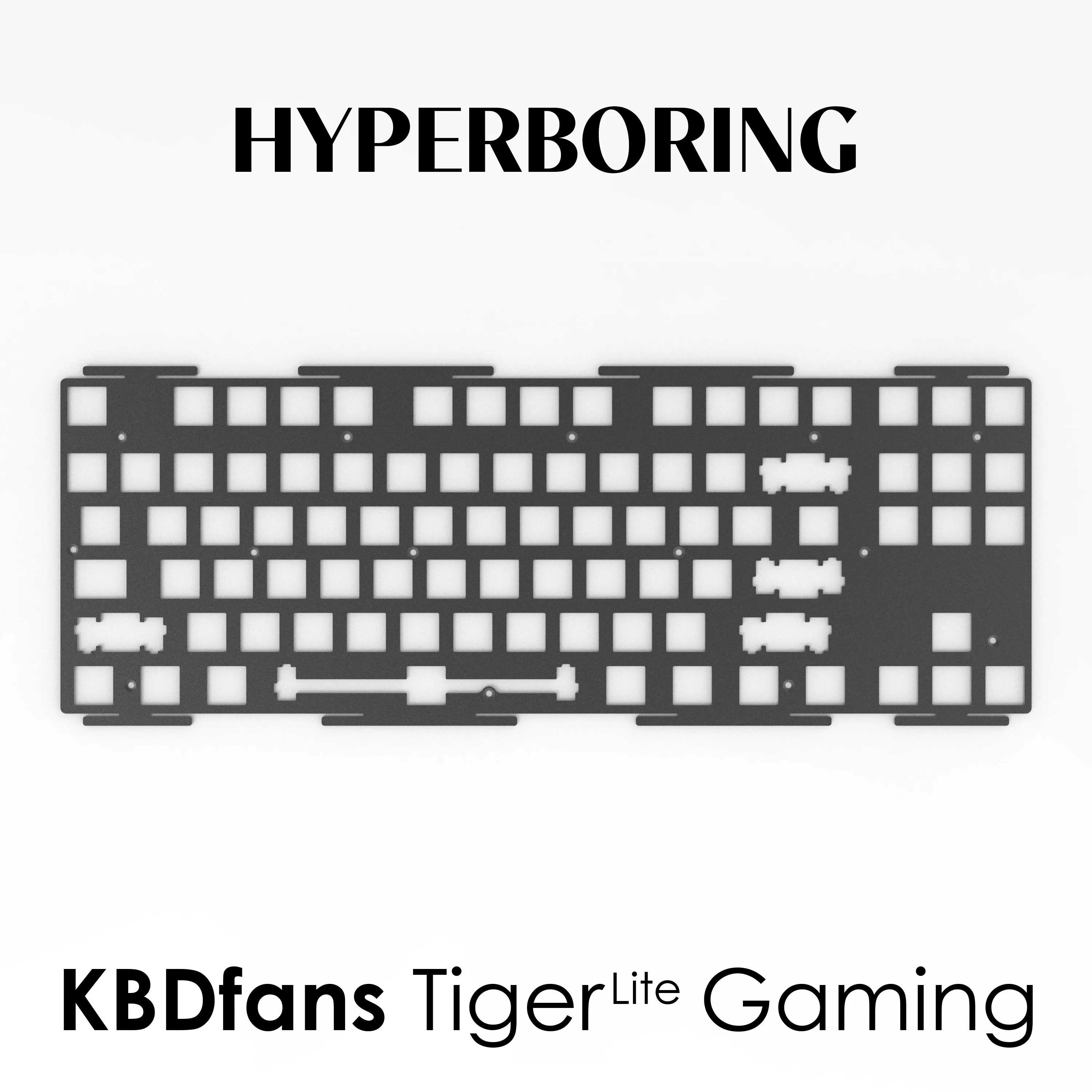 Original Custom Keyboard Positioning Plate Aluminium Carbon Fibre Positioner Board  for KBDfans Tiger Lite Gaming Keyboard