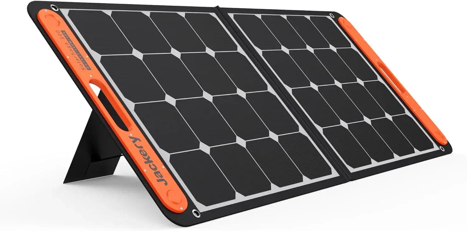 

Jackery SolarSaga 100W Portable Solar Panel for Explorer 240/300/500/1000/1500 Power Station, Foldable US Solar Cell Solar