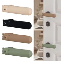 Anti-Slip Silicone Protective Cover Silicone Door Handle Protector Cover Anti Wall Protectors Collision Static Home Accessories