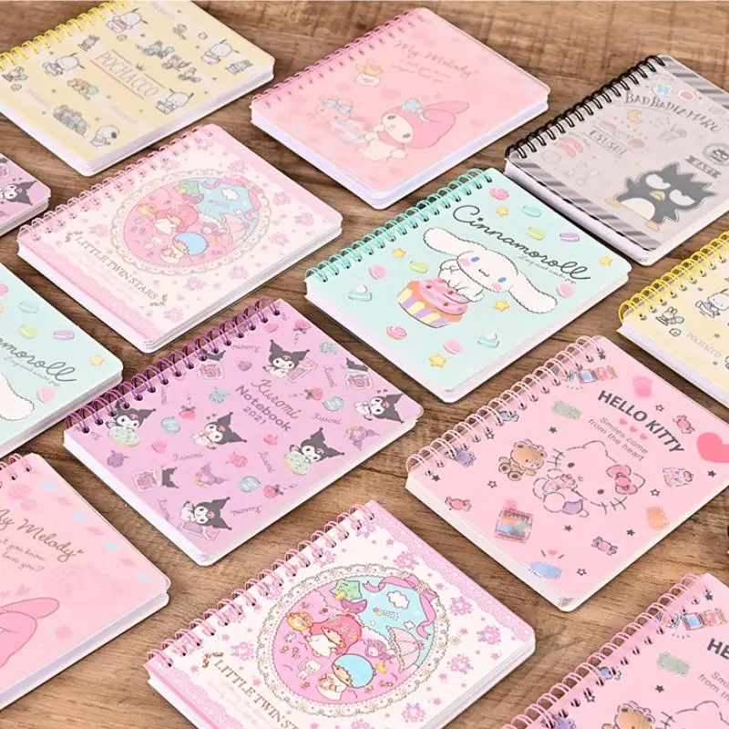 Hello Kitty مفكرة أنيمي ، مفكرة كرتون ، مخطط أسبوعي ، ورق كتابة ، هدايا للفتيات ، مفكرة سانريو ، Kuromi My Melody ، A6