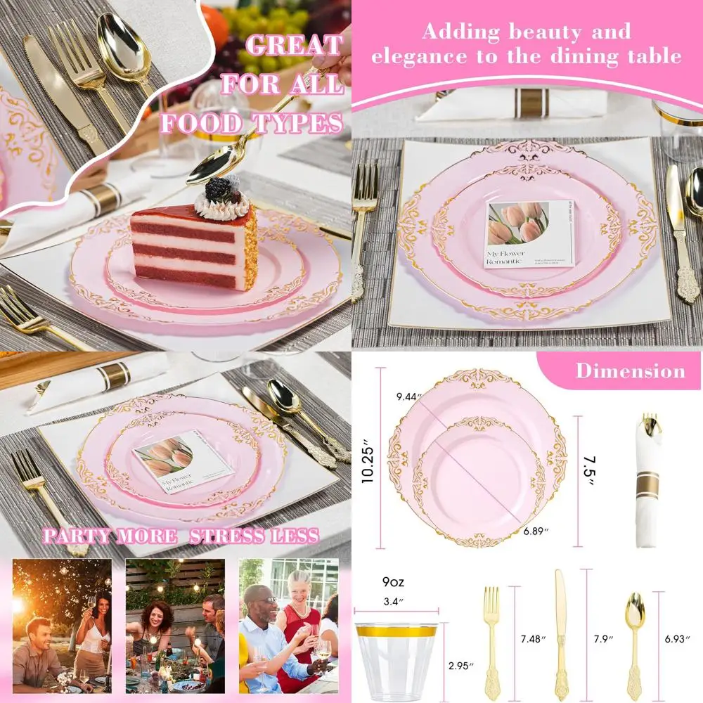 Gold Retro Disposab…