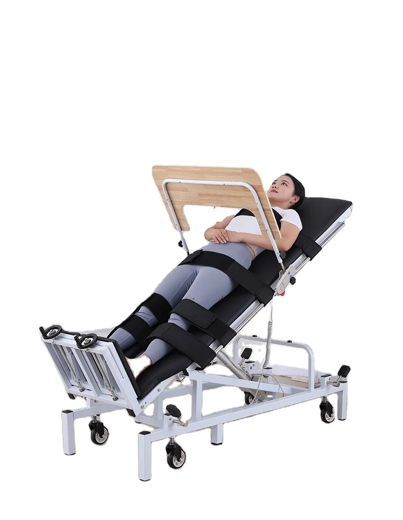 

Hot Selling Elderly Paralyzed Patients Medical Rehabilitation Lifting Lowering Electric Standing Hospital Bed