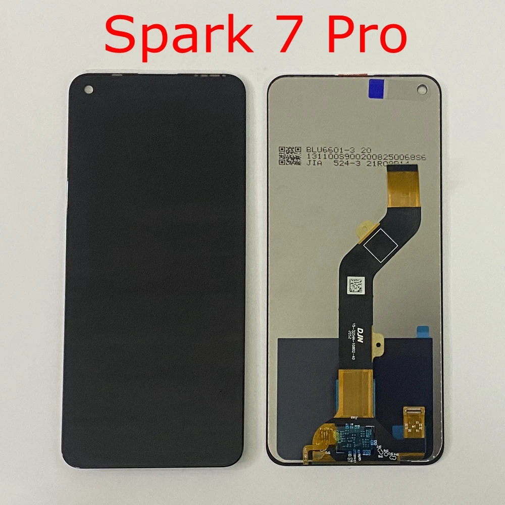 Original para Tecno Spark 7 pantalla KF6J KF6N LCD Digitalizador de pantalla táctil para Tecno Spark 7P KF7j LCD Spark 7T KF6p 7 Pro KF8 lcd