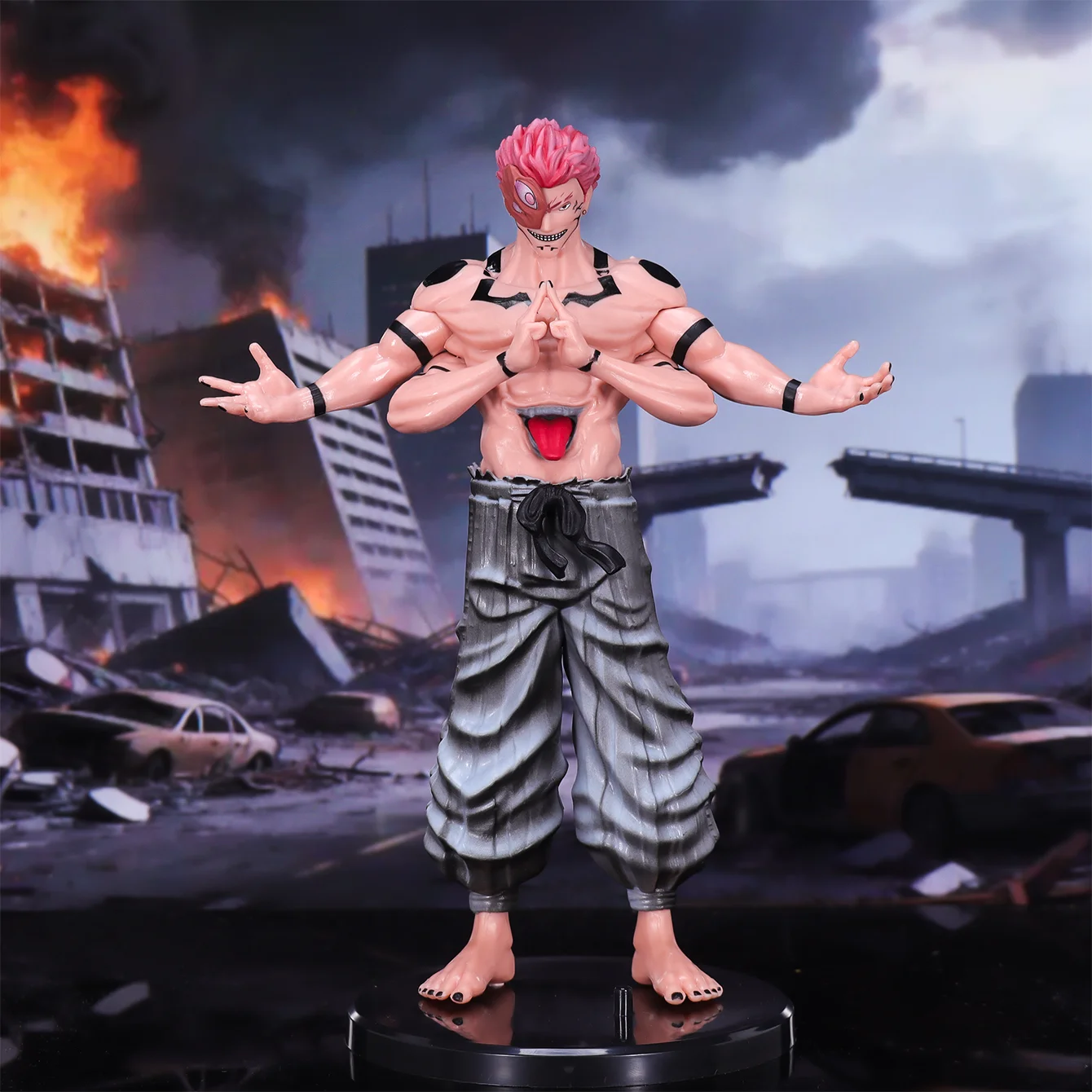 Tongue，Jjk，Anime Figure，Anime Merchandise，Anime Merch Gift for Friends Birthday，Anime Character Statue Ornament，Desktop Ornament，Pc Console Ornament，Noodle Press，Collectible Figure，Holiday Gift，Small Gift，Collectible Item