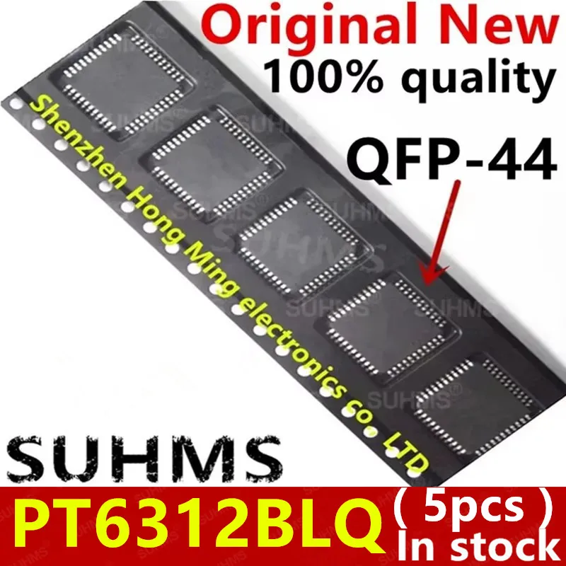 (5piece)100% New PT6312BLQ PT6312B PT6312 TQFP44 Chipset