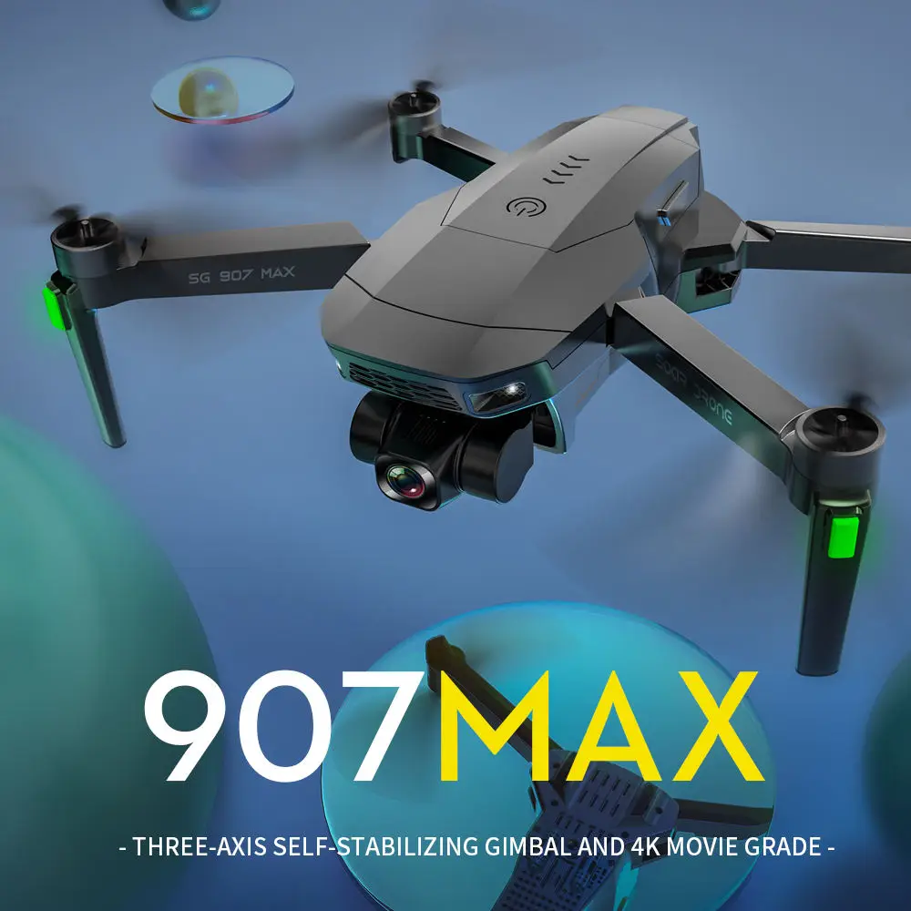 SG907 Max Drone 4k HD GPS 5G WIFI Профессиональный FPV с 3-осевой карданной камерой Дрон Бесщеточный RC Квадрокоптер Профессиональный дрон