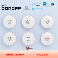 SONOFF Zigbee Wireless Switch SNZB-01P Smart Scene Two-way Contol Home SOS button via eWeLink for Smart Home Works with Alexa