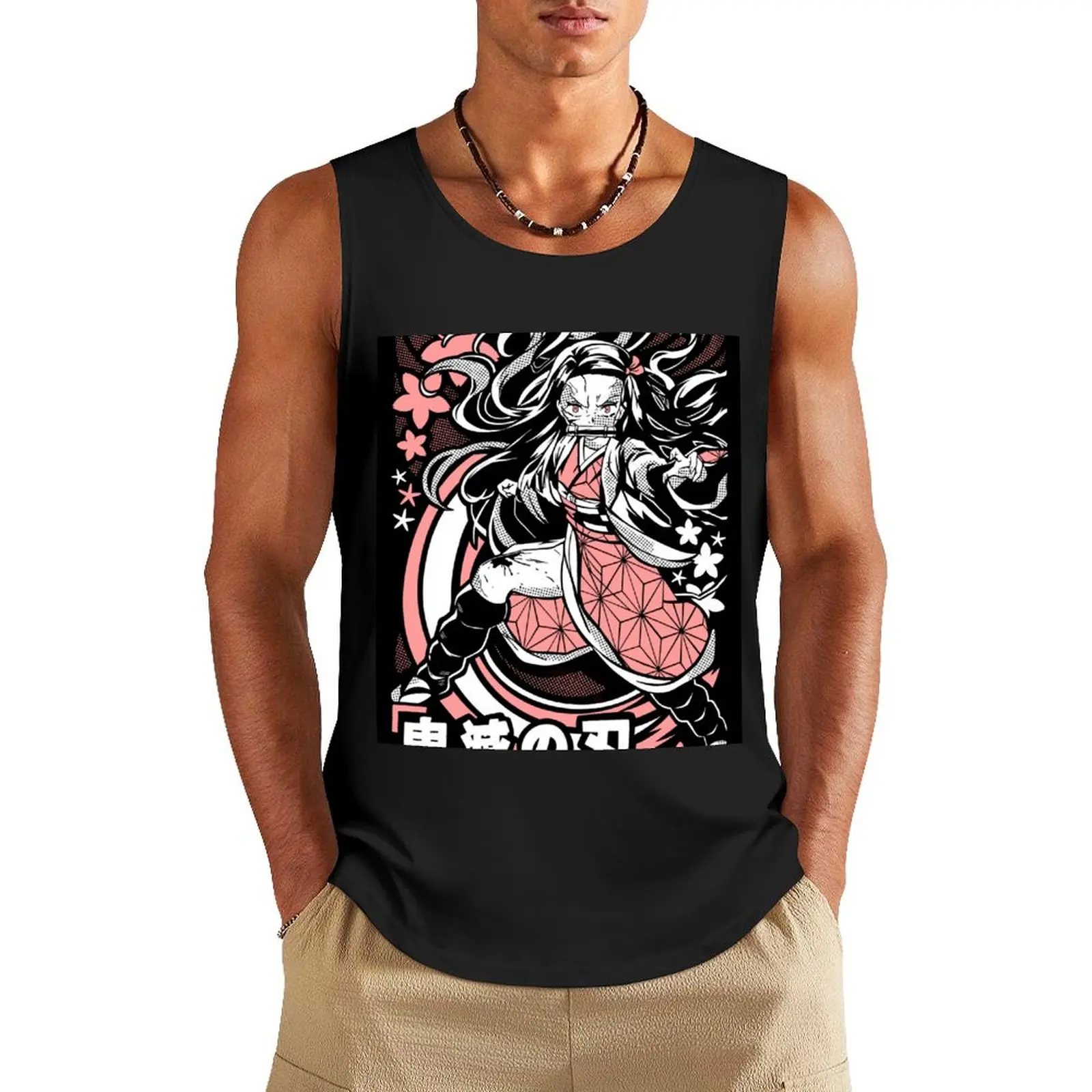 Nezuko Tank Top Top summer vests for men