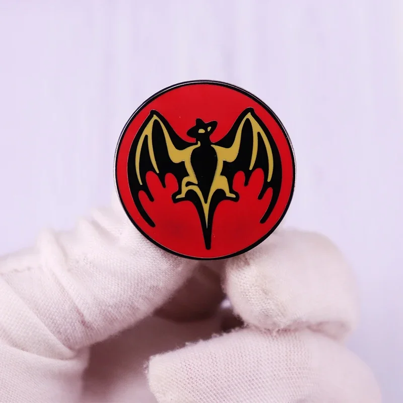 Bacardi Bat Enamel Pin Brooch Anime Cartoon Badge Fashion Jewelry Decoration